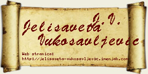 Jelisaveta Vukosavljević vizit kartica